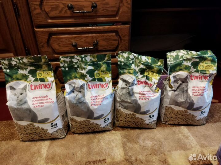 Наполнитель древесный для кошачьего туалета
