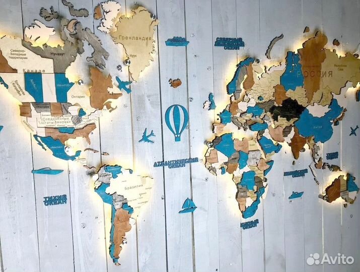 Карта России с подсветкой