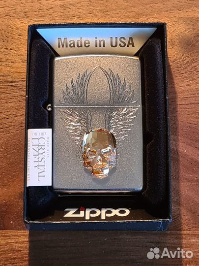 Zippo. Хрустальный череп.Коллекционная. Новая