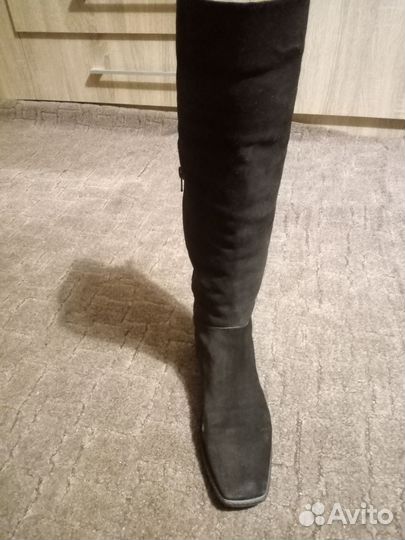 Сапоги женские зимние 39 натуральная замша