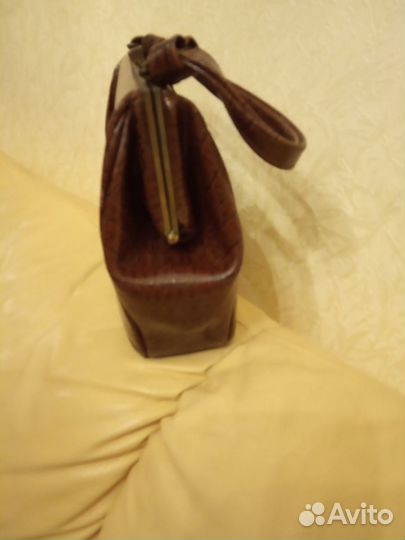 Винтажная дамская сумочка из кожи 50-х годов СССР