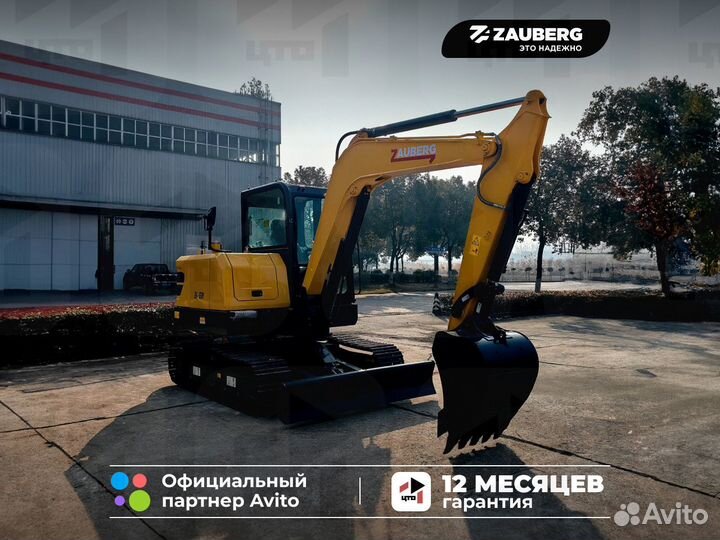 Мини-экскаватор Zauberg EX65-W, 2024