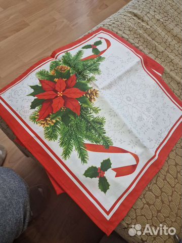 Салфетки текстильные новогодние