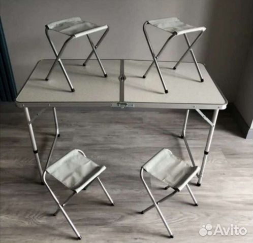 Стол туристический складной и 4 стула