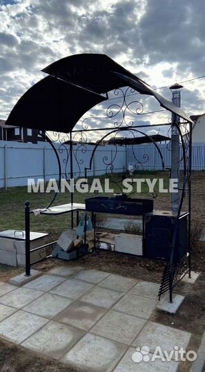 Мангал с крышей