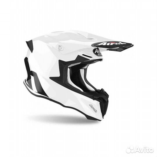 Шлем кроссовый Airoh Twist 2.0 черный/белый