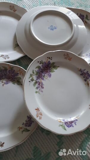 Тарелки Дулево 59 год Сирень 17 см