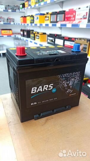 Акб 65Ач Bars Silver Asia прямая полярность