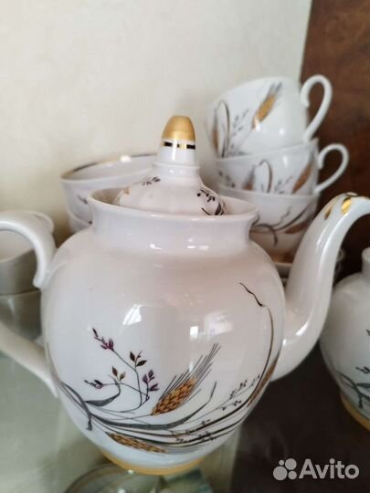 Чайно кофейный сервиз дулево Колоски