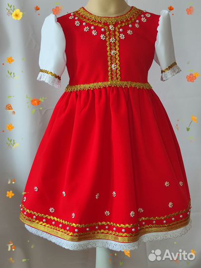 Русский народный костюм, детский размер 116-122