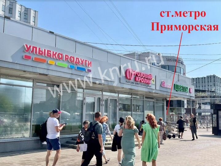 75м² суперпроходка вход в м.Приморская