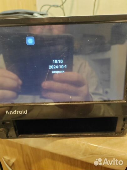 Автомагнитола 1din с выдвижным экраном Android