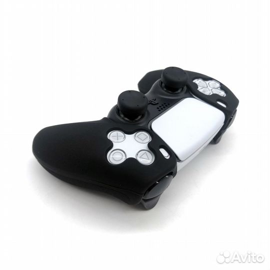 Чехол защитный PS5 + 2 насадки Black OEM