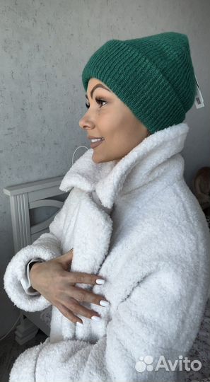 Шапка zara новая зелёная