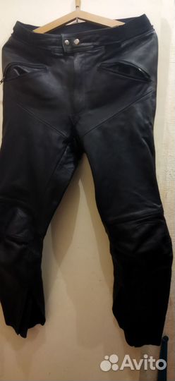 Байкерские кожаные штаны