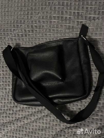 Мужская сумка через плечо натуральная кожа