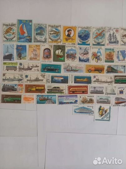 Марки СССР и иностранные техника