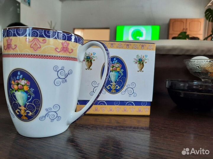 Новая кружка фарфор в подарочной коробке, 250мл