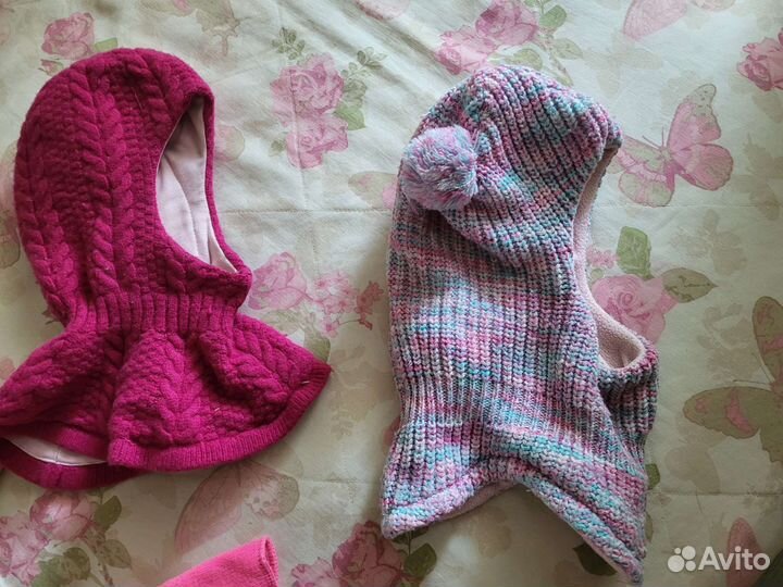 Шапки на девочку 5-7 лет