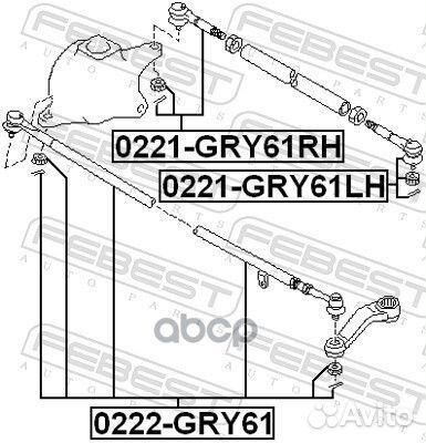 Наконечник рулевой правый (nissan patrol safari
