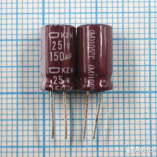 150uF 25v 25v150uF 6x11 KZH - Электролитический ко