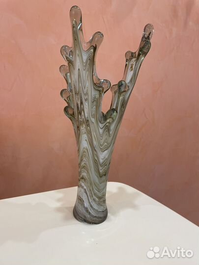 Ваза цветное стекло СССР