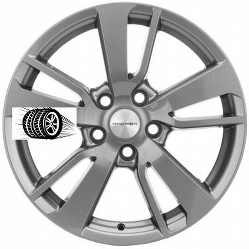 Литые диски Khomen Wheels 7×R17 5×114.3