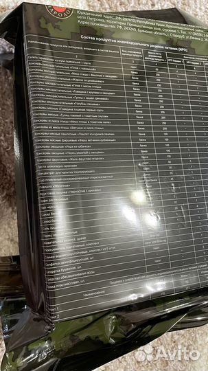 Сухой паек ирп