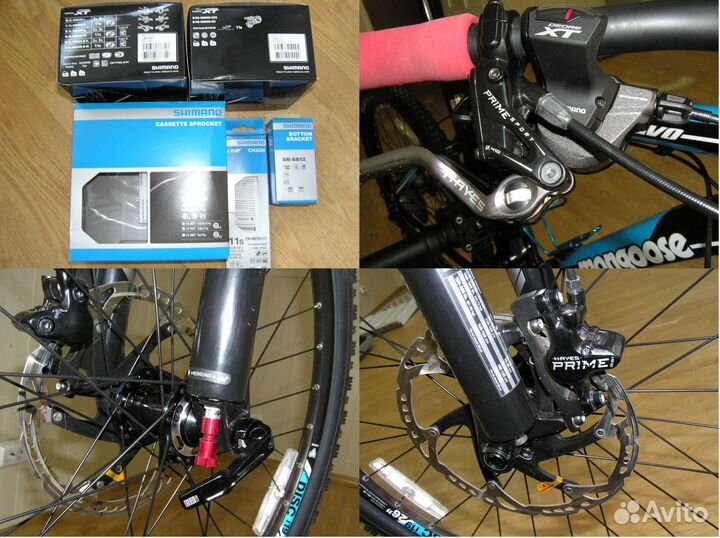Велосипед Mongoose, новый upgrade Shimano XT, 1х11