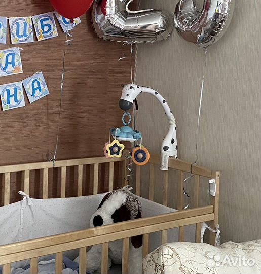 Мобиль на кроватку жираф