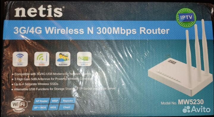 Роутер WiFi Netis 3G/4G MW5230