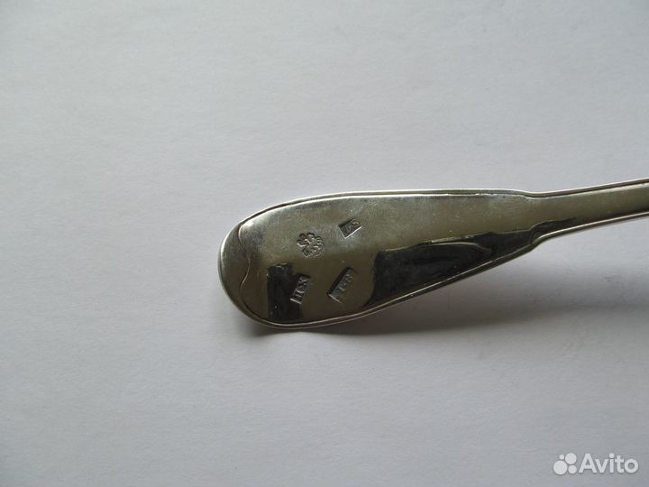 Ложки столовые серебряные 2 шт. 124г 1802г