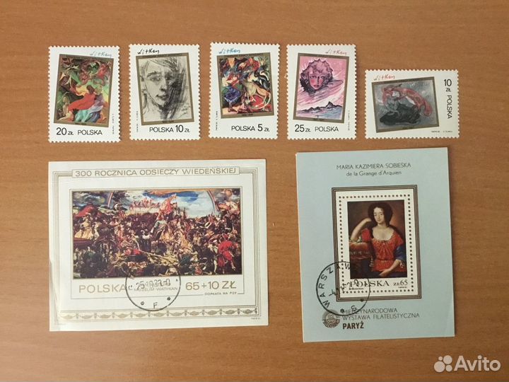 Почтовые марки Польша 90-е гг
