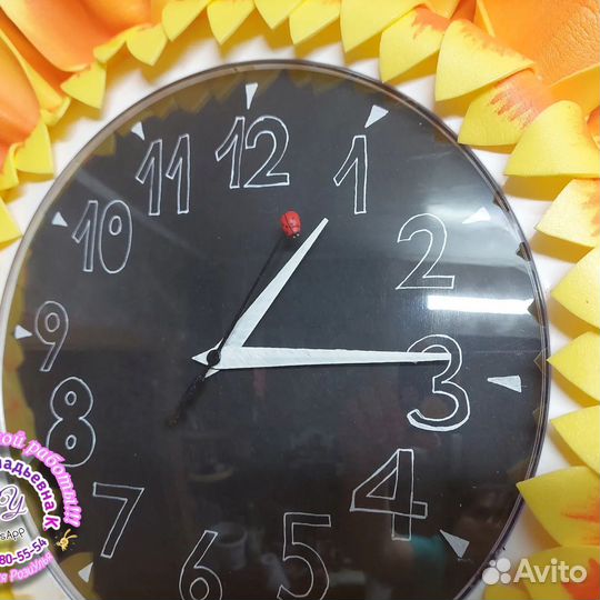 Часы- подсолнух