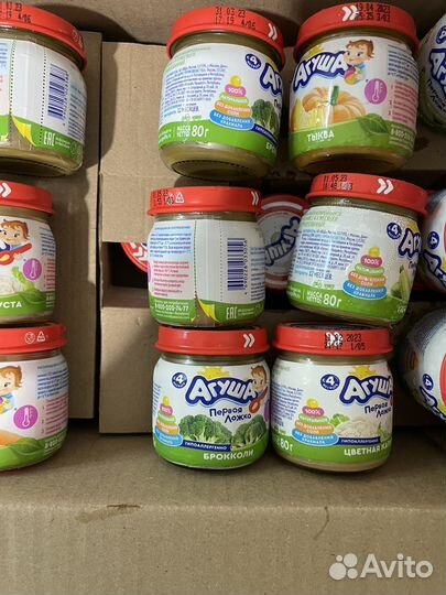 Детское питание пюре овощное агуша