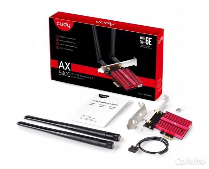 Bluetooth+Wi-Fi адаптер Cudy WE3000S