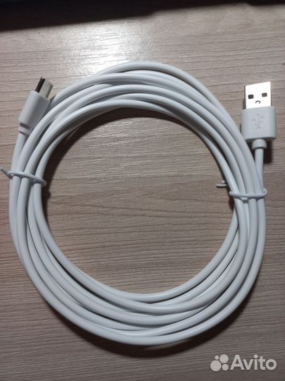 Кабель USB type c 3 метра