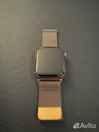 Часы apple watch 4 44 mm stainless steel gold