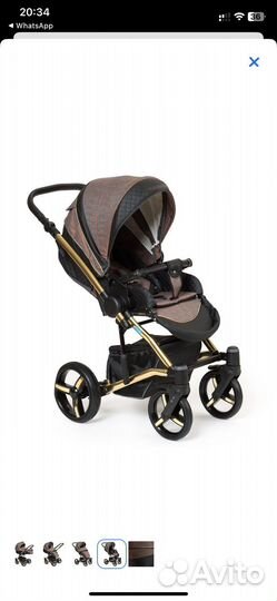 Коляска 2в1 Mr Sandman West-East Gold