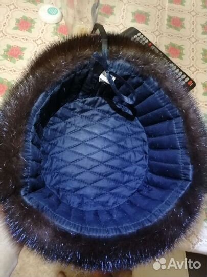 Норковая шапка мужская ушанка