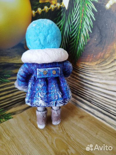 Ватные игрушки, девочка с леденцом