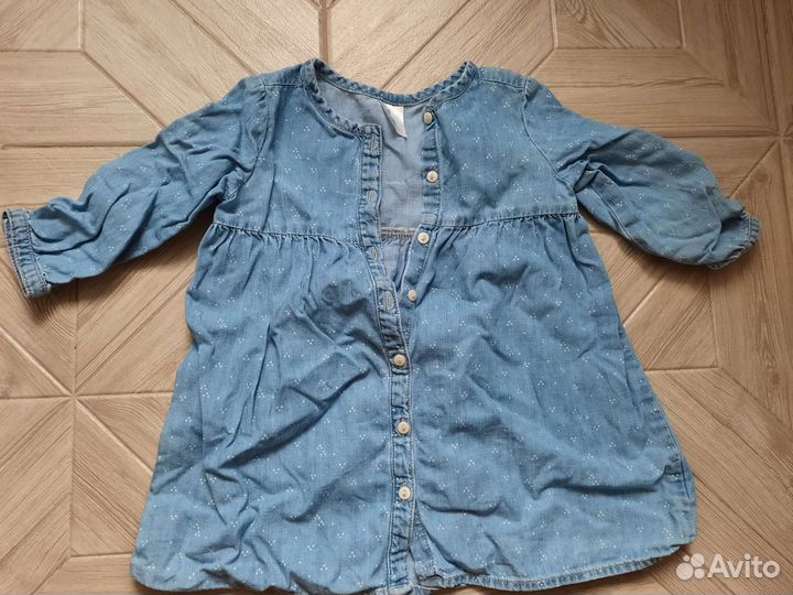 Джинсовое платье HM 86 р