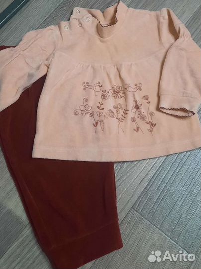 Кофточка с брюками для девочки