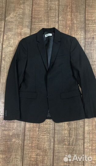 Черный пиджак на мальчика 152 zara