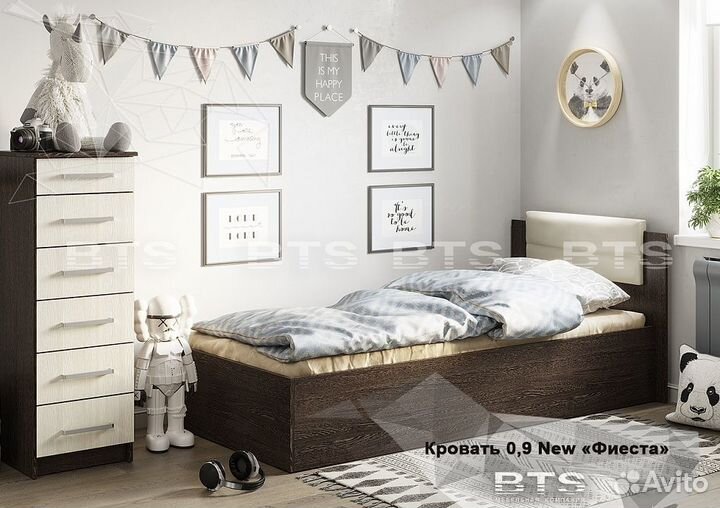 Кровать подростковая Фиеста new 0,9