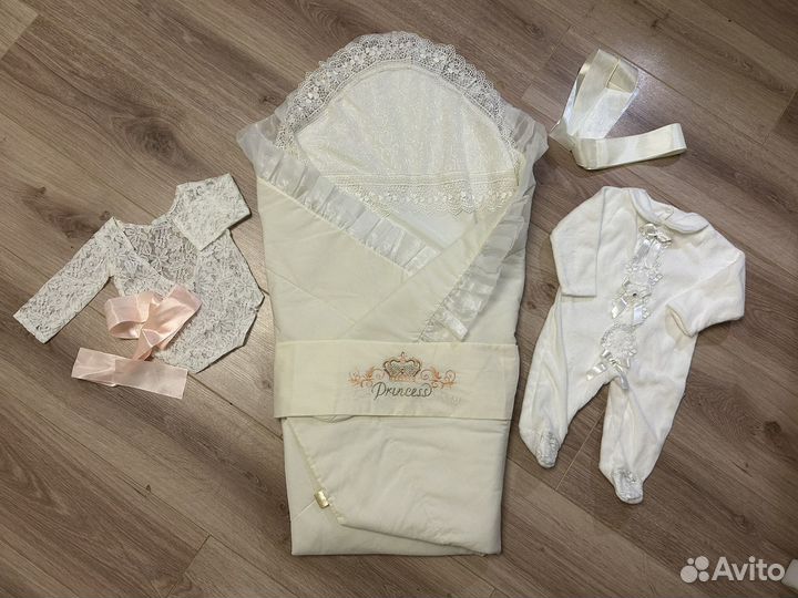 Конверт на выписку для девочки весна-лето