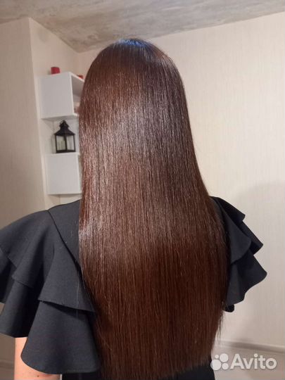 Кератиновое выпрямление волос