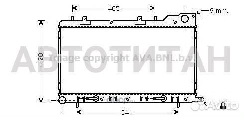 Радиатор системы охлаждения subaru: forester (SF )