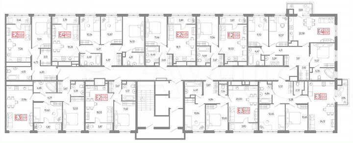 2-к. квартира, 65,2 м², 7/18 эт.