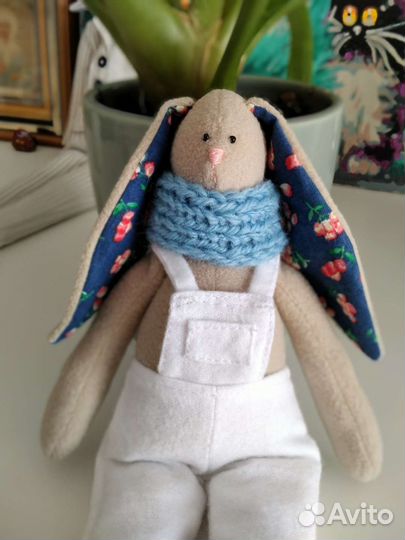 Заяц кролик тильда мягкая интерьерная игрушка